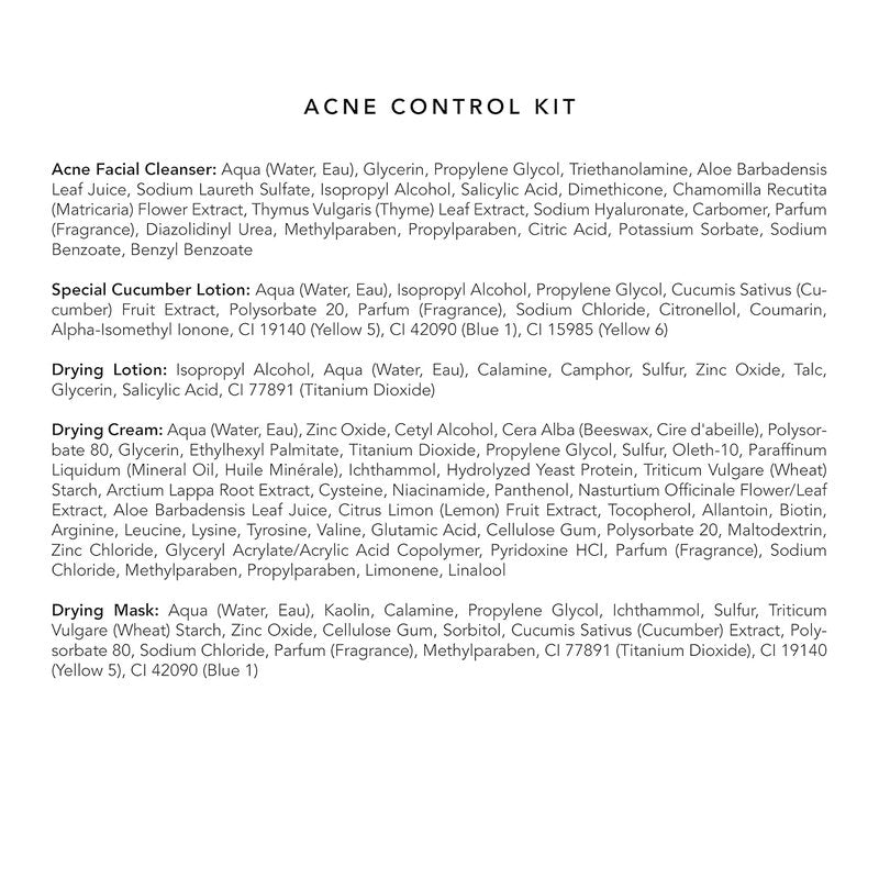 Mario Badescu Acne Control Skin Care Kit - Facial Set for Oily & Combination Skin | Clear Complexion Solution