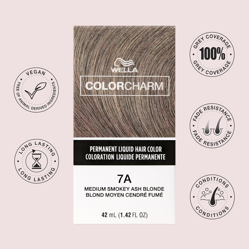 WELLA Color Charm Permanent Hair Color - Gray Coverage | Warm Shade, Long-Lasting Formula