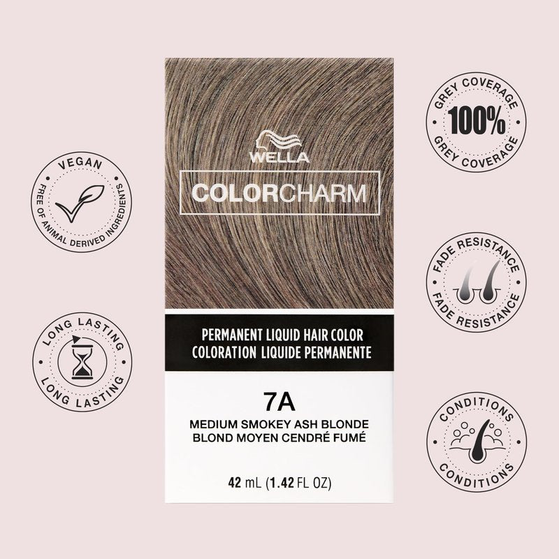 COLORCHARM Permanent Liquid Hair Color | 3NW Dark Natural Warm Brown | Up to 100% Gray Coverage | 1.42 Fl Oz