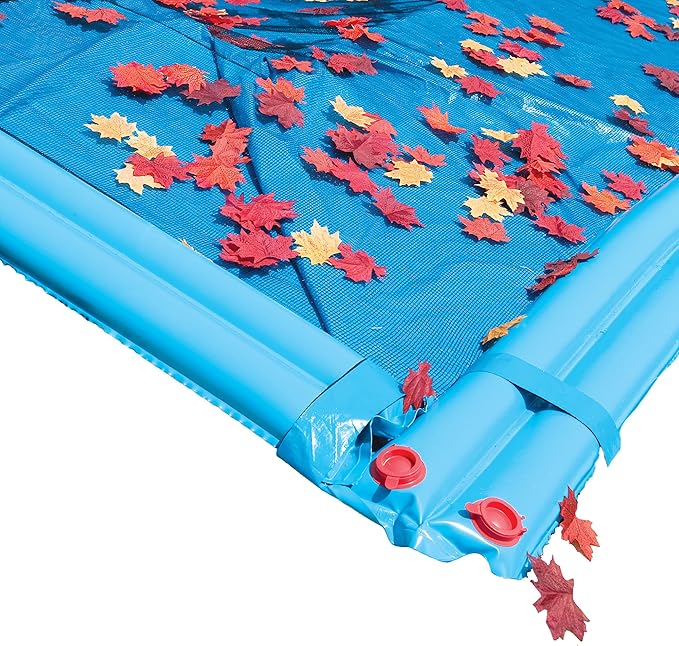 In The Swim 14' x 28' Rectangle Leaf Net Cover for Inground Swimming Pools - Removes Leaves, Sticks, and Small Debris from Your Winter Cover
