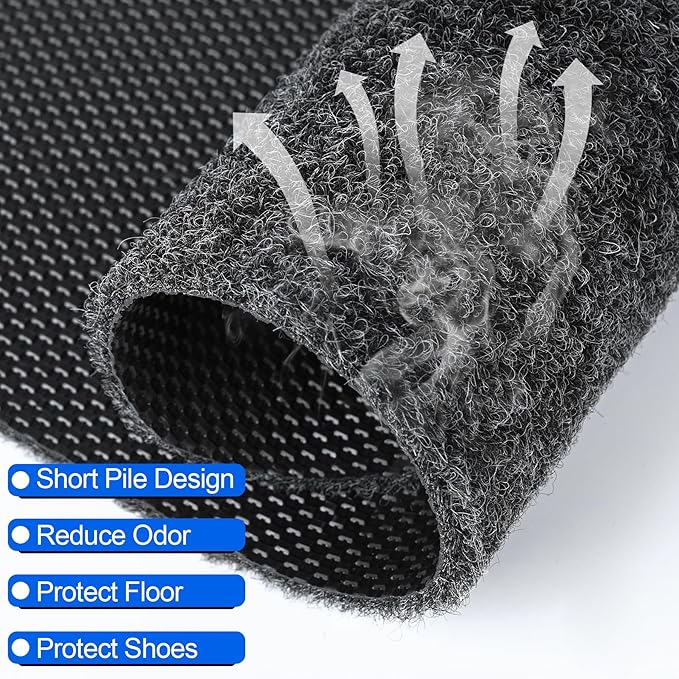 ToLanbbt 12PCS Urinal Mats for Men Bathroom Non-Slip Urinal Floor Mats Water Absorption Urinal Pads for Mens Room Disposable Commercial Toilet Urine Mats for Men’s Bathroom Restroom, Dark Gray