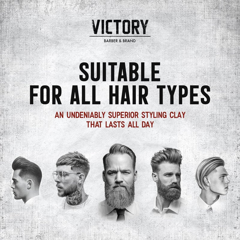 Victory Barber & Brand Pomade for Men, 3.1 Ounce, Water Based Pomade for Men, High Shine Hair Wax for Men, Strong Hold Pomade, Made in USA