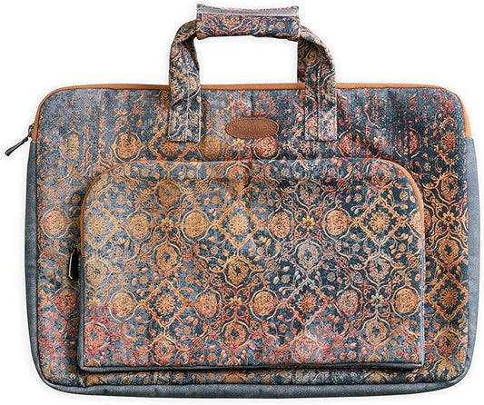 Maison d'Hermine Laptop Bag with Pocket Upto 13.5 inch Stain and Water Repellent Cotton Canvas Spring Summer (Imperfection)