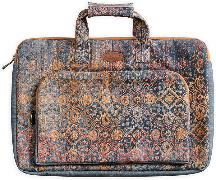 Maison d'Hermine Laptop Bag with Pocket Upto 15.5 inch Stain and Water Repellent Cotton Canvas Spring Summer (Imperfection)