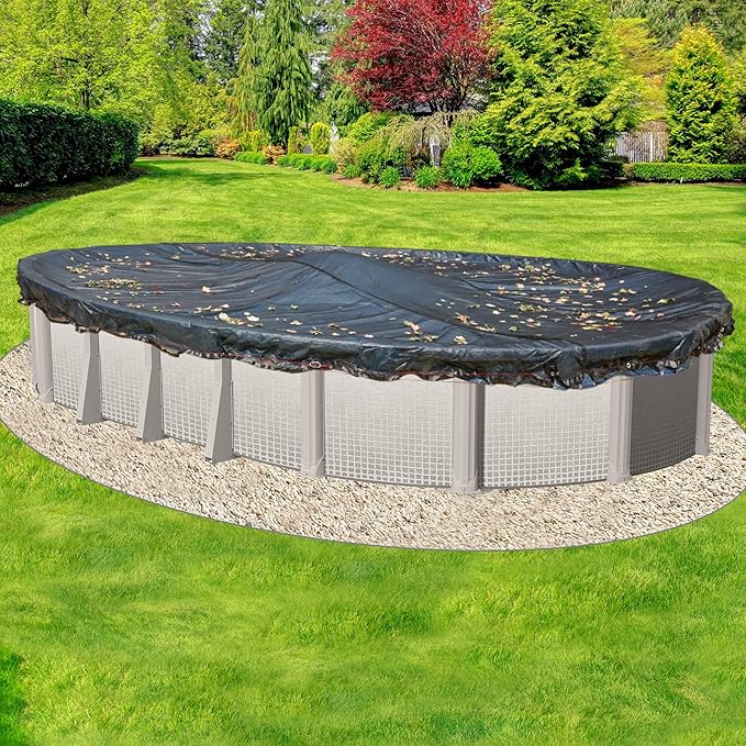 Doheny’s Professional Grade Leaf Nets for Above Ground Pools – 16' x 25' Oval – Makes Clean-Ups Fast – Lightweight, Versatile & Durable – Keeps Leaves Out