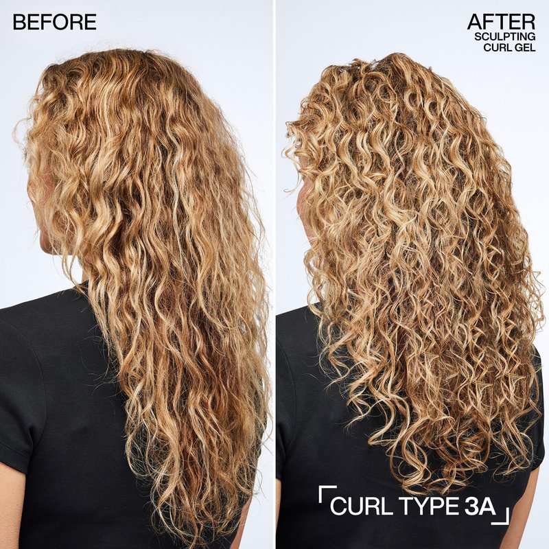 Redken Sculpting Curl Gel - 72-Hour Strong Hold, Crunch-Free & Flake-Free, Helps Tame Frizz