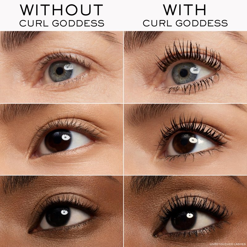 Lancôme Curl Goddess Mascara 01 Black – Volumizing & Curling Mascara for Dramatic Lashes, 1.5x Curl Boost, +800% Volume, 30H Hold, Clump-Free, Weightless, Fanned-Out Lashes, Full Size