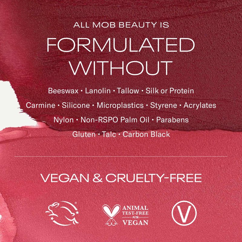 MOB Beauty Cream Clay Eyeshadow, M111 Lavender Stone, Buildable Skincare-Infused Long Wearing Cream to Velvet Finish for Eyes, Recyclable Compact, Vegan, Cruelty Free