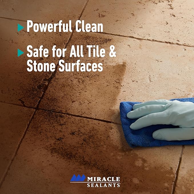 Miracle Sealants Tile & Stone Cleaner for Natural Stone, Tile & Grout, pH Neutral, 32 oz, 6 Pack