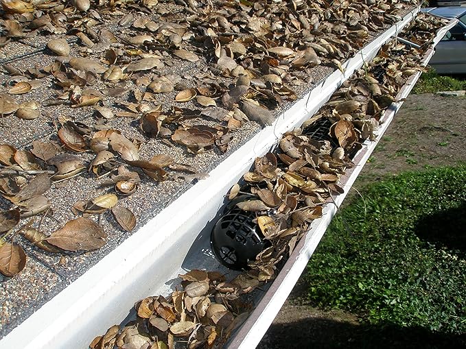 20 Gutter Cups Gutter Guards - 30 Feet Long - Best Gutter Cover Protection â Easy DIY Installation, no Tools Required â Stop Leaves and Pine Needles from Clogging Gutters