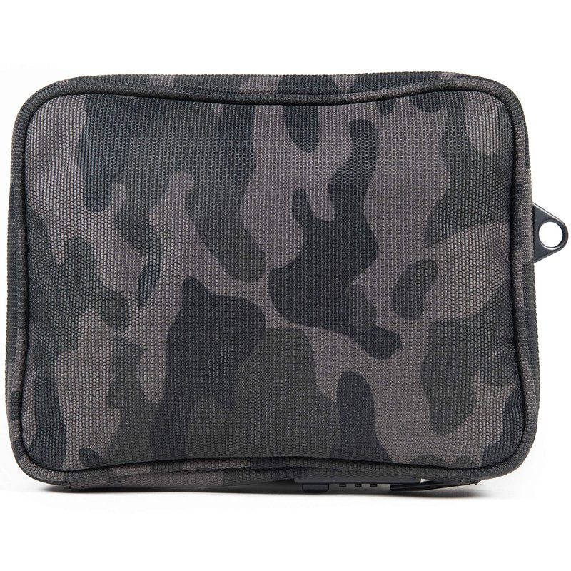 DIME BAGS Smell-proof Boss with Lock Padded Pouch with Activated Carbon Technology | 3-Digit Combo Lock | Low-Profile, Sleek Design (8 Inch, Camo)