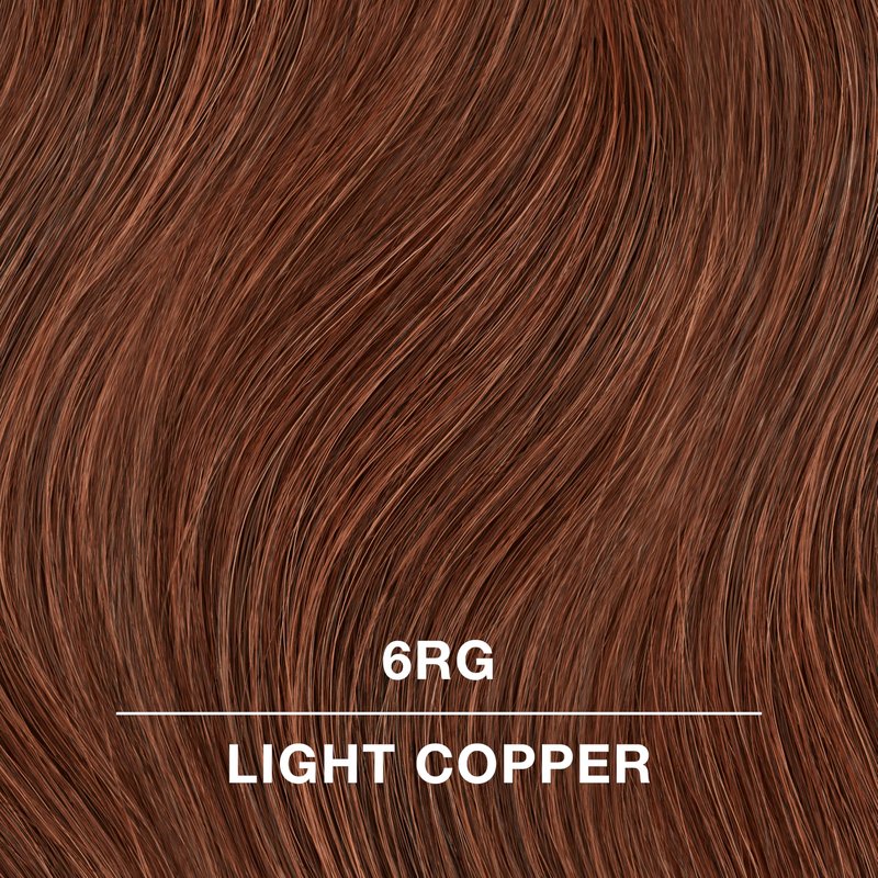 COLORCHARM Permanent Cream Hair Color, 6RG Light Copper, 2 oz.