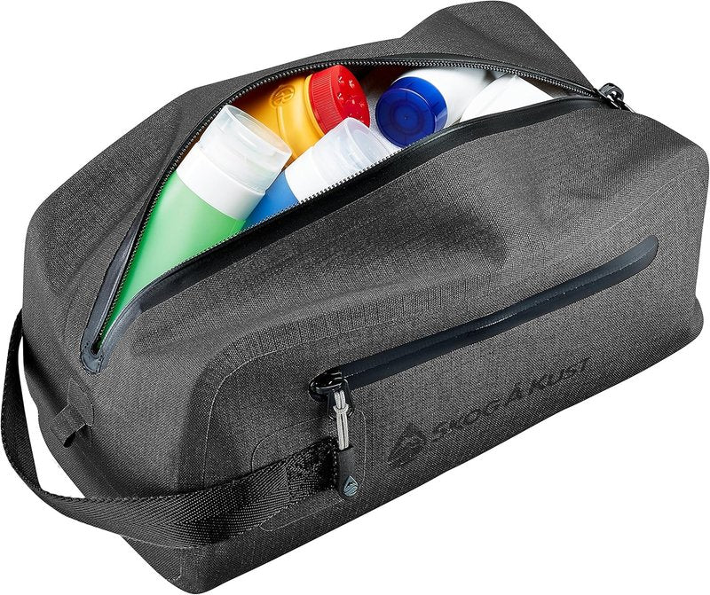 Skog Å Kust DoppSåk Waterproof Travel Toiletry Bag - Large, Leak-Proof Design, Black